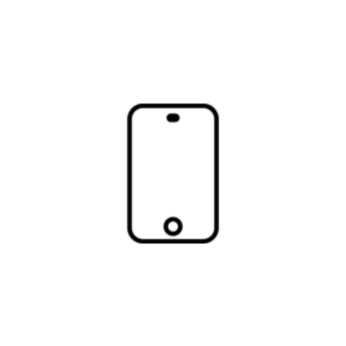 Icon of a mobile phone, symbolizing the Extended Smartphone Control feature of JordiLight, allowing users to manage settings via a mobile app.